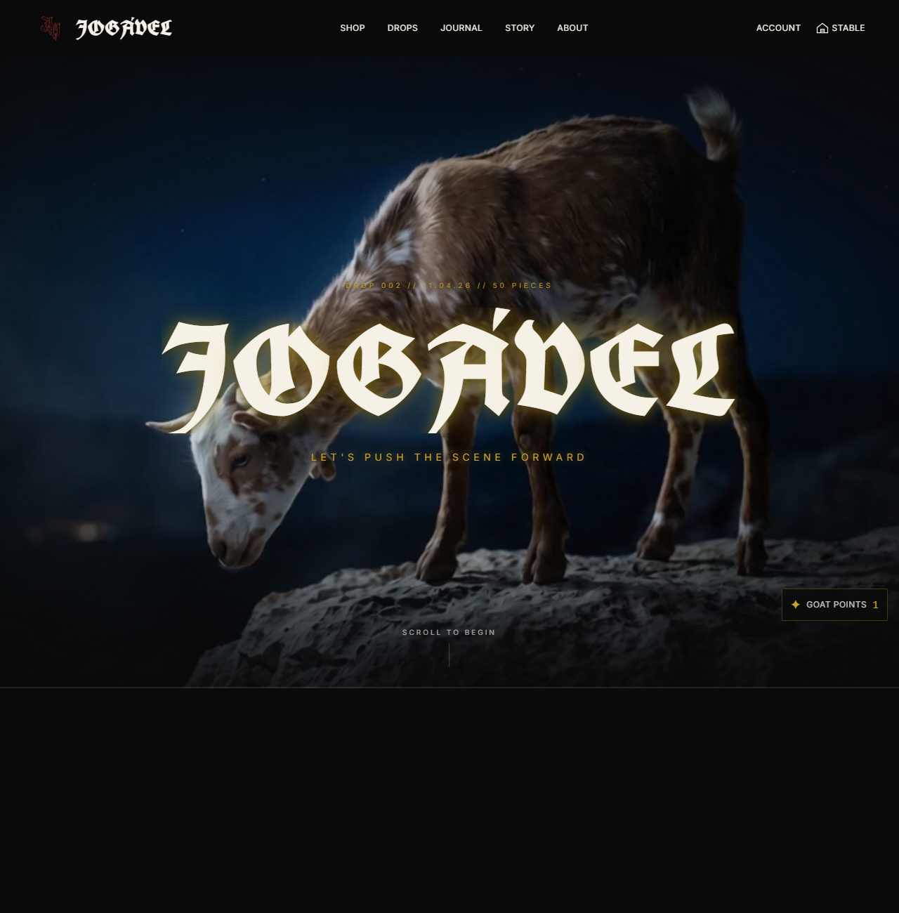 Jogavel storefront — preview